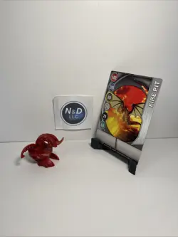 Bakugan Dragonoid B1 520G Red Pyrus Battle Brawlers W/Card RARE - Image 1