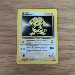 Pokemon Card Electabuzz 20/102 Base Set Rare WOTC Trading Card TCG - Image 1