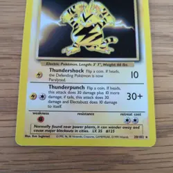 Pokemon Card Electabuzz 20/102 Base Set Rare WOTC Trading Card TCG - Image 2