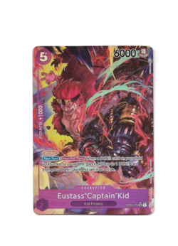 One Piece Card Game Eustass"Captain"Kid OP05-074 SR Alternate Art Parallel NM - Image 1