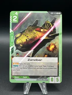 Zanzibar (GD01-125) (NM) - Gundam Card Game - Newtype Rising (ENG) - Image 1