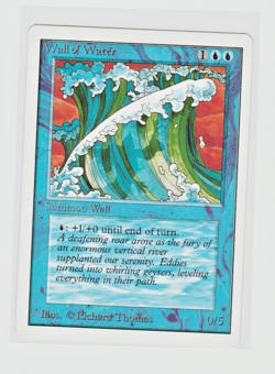 Magic the Gathering ~ MTG ~ 1x Wall of Water ~ UNLIMITED ~ M/NM ~ - Image 1