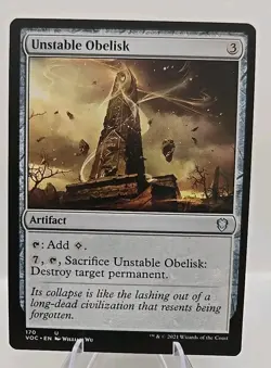 Unstable Obelisk MTG Commander: Innistrad: Crimson Vow Regular - Image 1