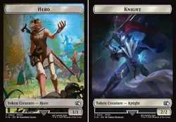 1x - HERO \ KNIGHT TOKEN (02/10) - Final Fantasy - NM MTG - Image 1