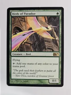MTG Birds of Paradise Magic 2011 Lightly Played - Image 1