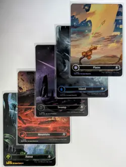 [Foil] Borderless Lands (Full Set 0262-0266) (Lot Of 5) MTG Edge Of Eternities - Image 1