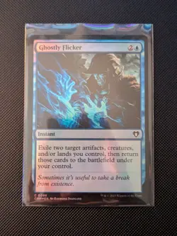Ghostly Flicker Commander Masters Foil MTG NM - Image 1