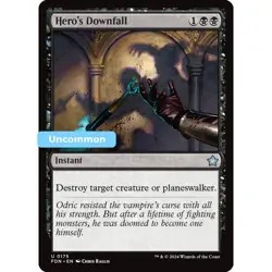 MTG Hero's Downfall Foundations Uncommon Instant NM - Image 1