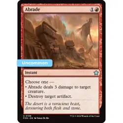 MTG Abrade Foundations Uncommon Instant NM - Image 1