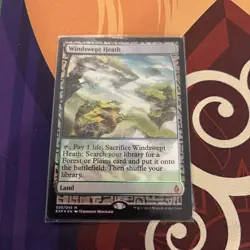 Magic MTG Zendikar Expedition Windswept Heath FOIL NEAR MINT NM - Image 1