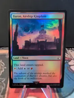 MTG Magic the Gathering Baron, Airship Kingdom (273/764) Final Fantasy NM FOIL - Image 1