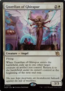 0016 GUARDIAN OF GHIRAPUR RARE MARCH OF THE MACHINE MTG CARD - Image 1