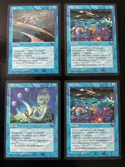 High Tide *PLAYSET* 4x MtG Fallen Empires FEM LP (Tucker,Maddocks,Weber x2) - Image 1