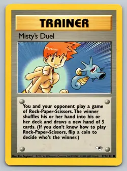 Misty's Duel 123/132 Gym Heroes TRAINER Pokemon Card LP - Image 1