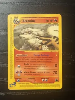 ARCANINE 3/144 Skyridge RARE NON-HOLO E-Series Pokemon TCG card NM - Image 1