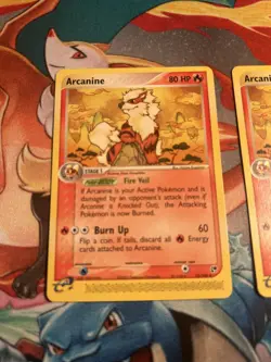 3x Pokemon Arcanine 15/100 EX Sandstorm Non Holo - LP/MP/HP - Image 2