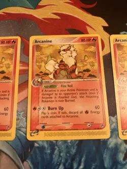 3x Pokemon Arcanine 15/100 EX Sandstorm Non Holo - LP/MP/HP - Image 3