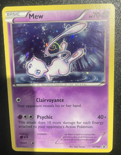 🌀🌀Pokemon Mew XY192 Black Star Promo Cosmos Holo HD GALAXY SWIRL RARE NM 🌀🌀 - Image 2