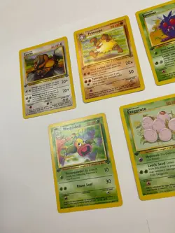 1st Edition Pokemon Jungle Lot Weepinbell Tauros Exeggcute Venonat Primeape - Image 3