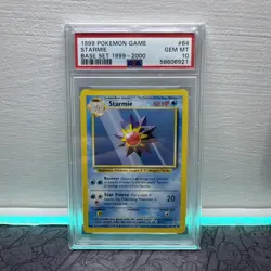 PSA 10 Starmie 64/102 4TH PRINT 1999-2000 base set Pokemon GEM MINT - Image 1
