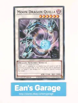 YuGiOh Moon Dragon Quilla 1st Edition LDS3-EN053 Legendary Duelists S3 - MN - Image 1