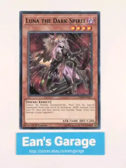 YuGiOh Luna The Dark Spirit 1st Edition CHIM-EN027 Chaos Impact - MN - Image 1