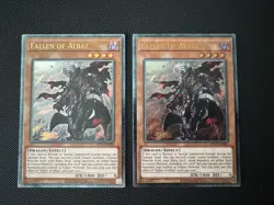 YuGiOh! Fallen of Albaz OP19-EN001 Ultimate Rare X2 Pair - Image 1