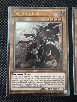 YuGiOh! Fallen of Albaz OP19-EN001 Ultimate Rare X2 Pair - Image 2