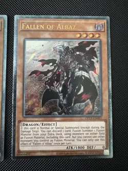 YuGiOh! Fallen of Albaz OP19-EN001 Ultimate Rare X2 Pair - Image 3