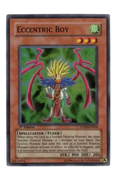 Yugioh- 1X Eccentric Boy - Super Rare - 1st Edition - DP09-EN014 - Light Play - Image 1
