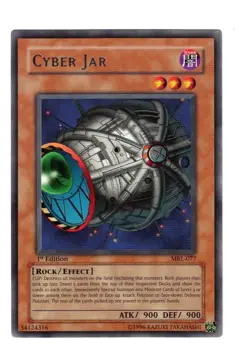 Yugioh- 1X Cyber Jar - Rare - 1st Edition - MRL-077 - Near Mint - Image 1