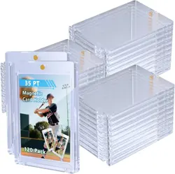 120ct Magnetic Card Holder, 35pt One Touch Holder for 35PT-120, Clear - Image 1