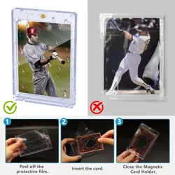 120ct Magnetic Card Holder, 35pt One Touch Holder for 35PT-120, Clear - Image 4