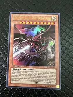 Yugioh Slifer The Sky Dragon JUMP-EN061 Ultra Rare Limited Edition Promo NM! - Image 1