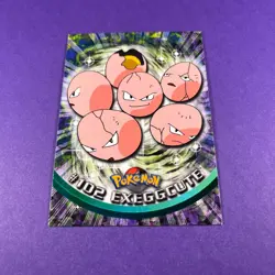 Topps Pokemon Exeggcute Non Holo 102 Series 1 Card Blue Topps Trading Card - Image 1