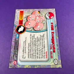 Topps Pokemon Exeggcute Non Holo 102 Series 1 Card Blue Topps Trading Card - Image 3