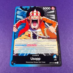 Usopp OP10-042 Leader English One Piece TCG Card OP10 Royal Blood TCG - Image 1