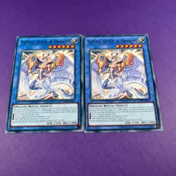 Saffira, Queen of Dragons OP24-EN021 Yugioh Playset x2 Trading Card TCG - Image 2