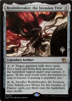 0263 REALMBREAKER, THE INVASION TREE RARE MARCH OF THE MACHINE MTG CARD - Image 1
