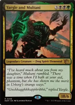 0256 YARGLE AND MULTANI RARE MARCH OF THE MACHINE MTG CARD - Image 1