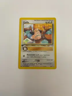 Cleffa 20/111 First 1st Edition Neo Genesis Pokemon Card TCG WOTC Rare - Image 1