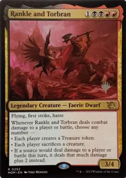 0252 RANKLE AND TORBRAN RARE MARCH OF THE MACHINE MTG CARD - Image 1