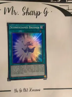 SCHWEIGSAMES BRENNEN - 1. AUFLAGE DPRP-DE005 DEUTSCH Yu-Gi-Oh! CARD SUPER RARE** - Image 2