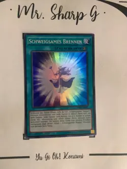 SCHWEIGSAMES BRENNEN - 1. AUFLAGE DPRP-DE005 DEUTSCH Yu-Gi-Oh! CARD SUPER RARE** - Image 3