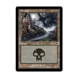 WOTC MtG Invasion Swamp #342 (C) (Foil) VG - Image 1