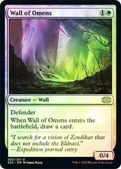 Wall of Omens - LP FOIL - Double Masters 2022 2X2 MTG - Image 1