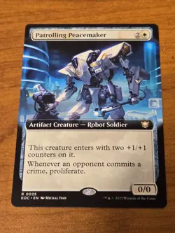 MTG Edge of Eternities - Patrolling Peacemaker - EOC 25 - Extended Art - Image 1
