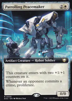 MTG Edge of Eternities - Patrolling Peacemaker - EOC 25 - Extended Art - Image 2