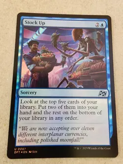 Stock Up - #67 Foil - Aetherdrift - Mtg - Image 1