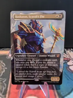Hashaton, Scarab's Fist - Borderless - DFC - MTG - NM - EN - 0001 - Image 1